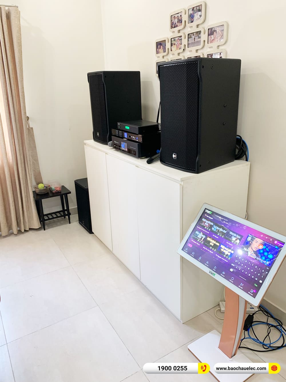 Lắp đặt d&agrave;n karaoke RCF hơn 115tr cho ch&uacute; Thọ ở TPHCM