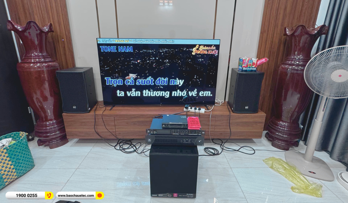 Lắp đặt d&agrave;n karaoke RCF hơn 84tr cho c&ocirc; Huyền tại TP HCM