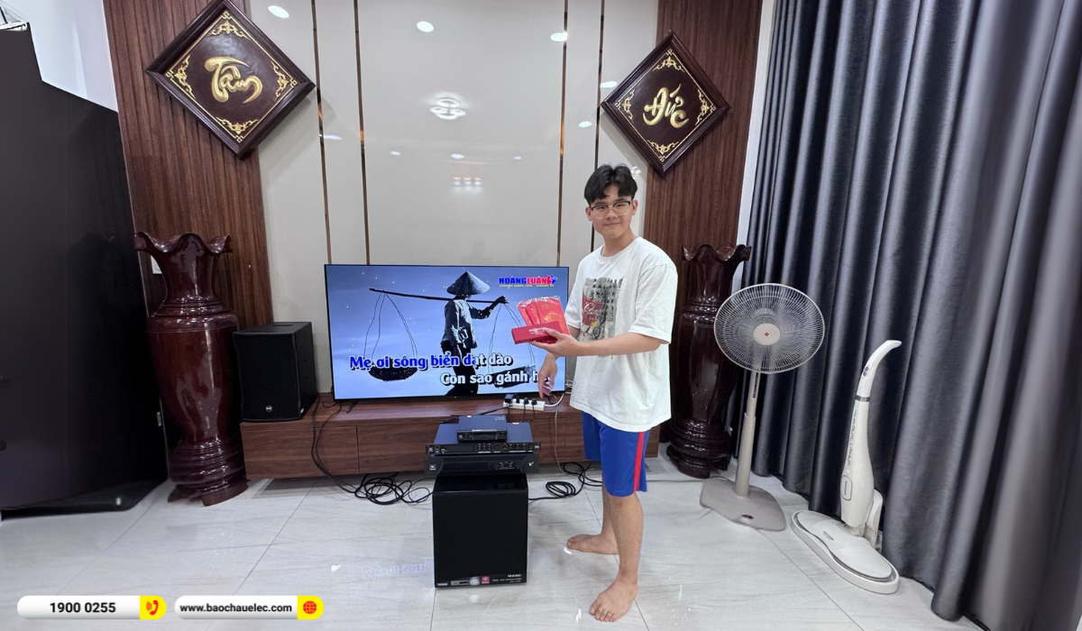Lắp đặt d&agrave;n karaoke RCF hơn 84tr cho c&ocirc; Huyền tại TP HCM