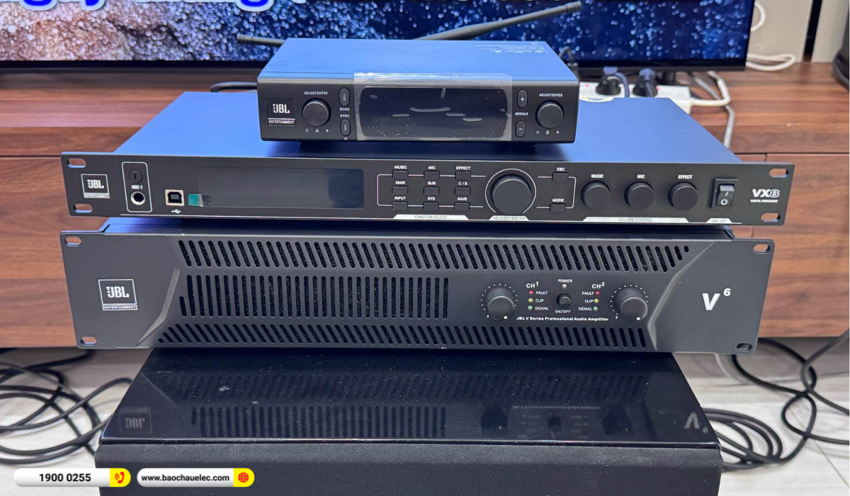 Lắp đặt d&agrave;n karaoke RCF hơn 84tr cho c&ocirc; Huyền tại TP HCM