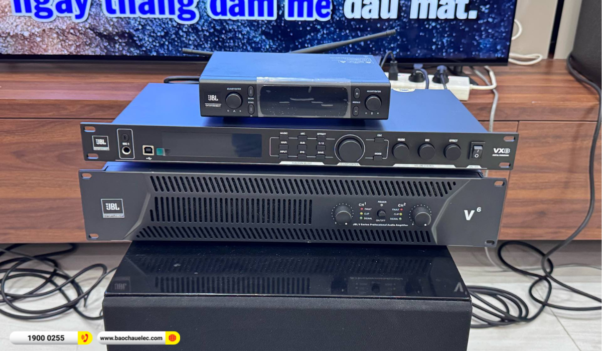 Lắp đặt d&agrave;n karaoke RCF hơn 84tr cho c&ocirc; Huyền tại TP HCM