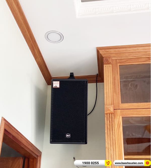 Lắp đặt d&agrave;n karaoke RCF hơn 80tr cho c&ocirc; Phương ở TPHCM