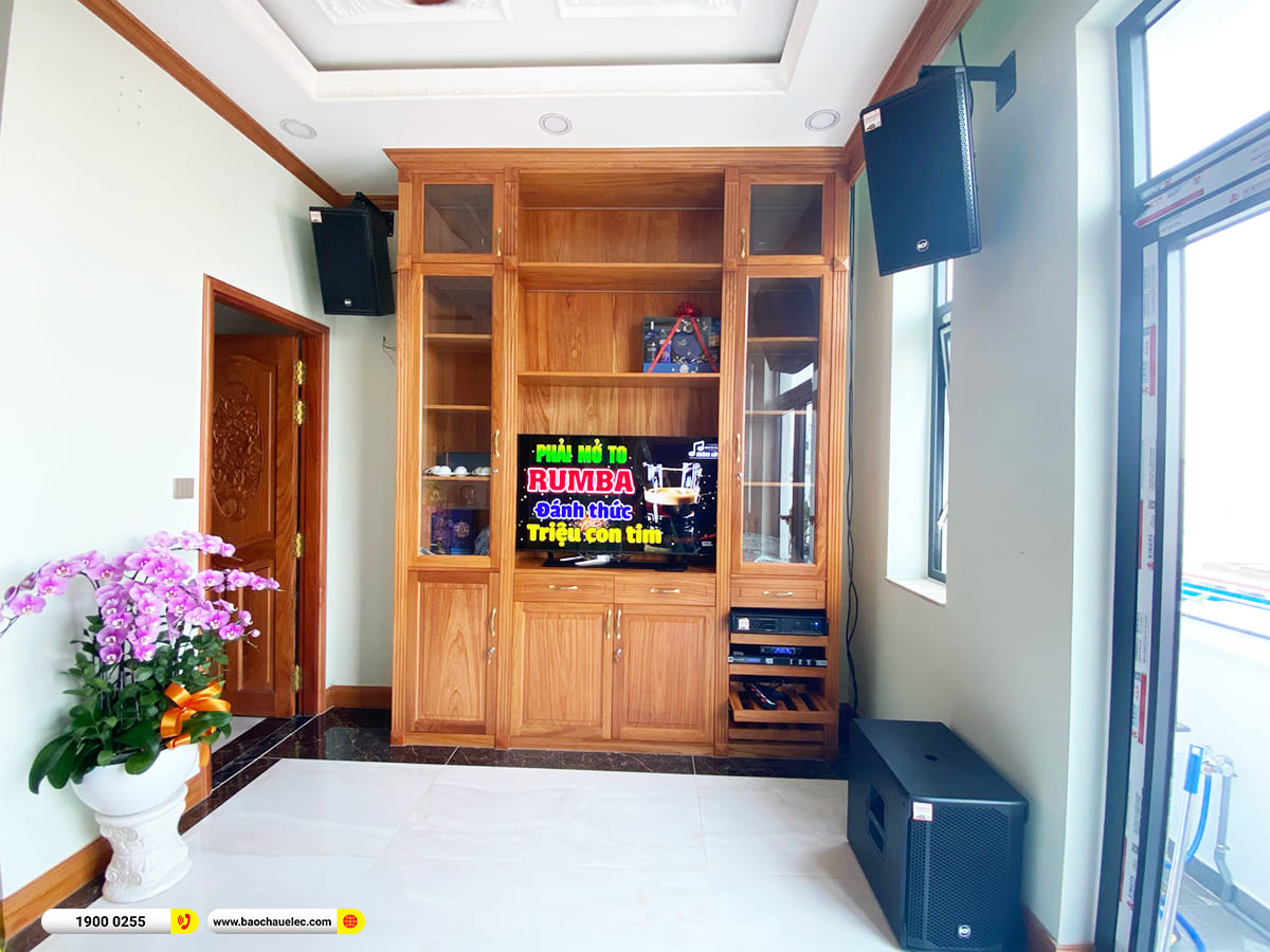 Lắp đặt d&agrave;n karaoke RCF hơn 80tr cho c&ocirc; Phương ở TPHCM