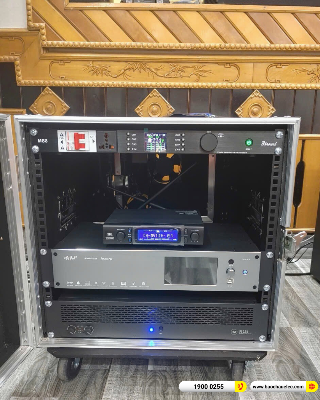 Lắp đặt dàn karaoke RCF gần 132tr cho anh Sơn tại Thanh Hóa