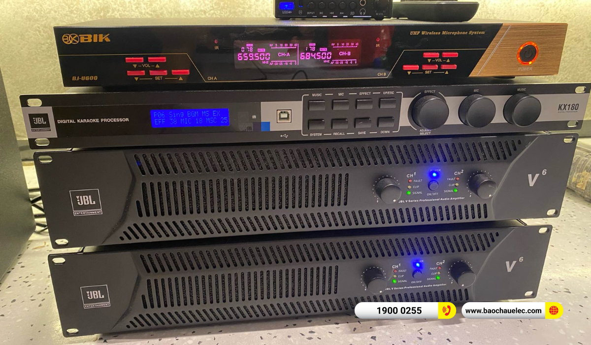 Lắp đặt d&agrave;n karaoke RCF gần 140tr cho anh Dương tại TPHCM