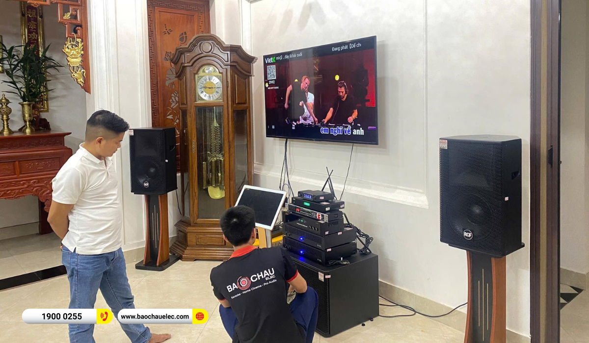 Lắp đặt d&agrave;n karaoke RCF gần 196tr cho anh Sơn tại Bắc Ninh