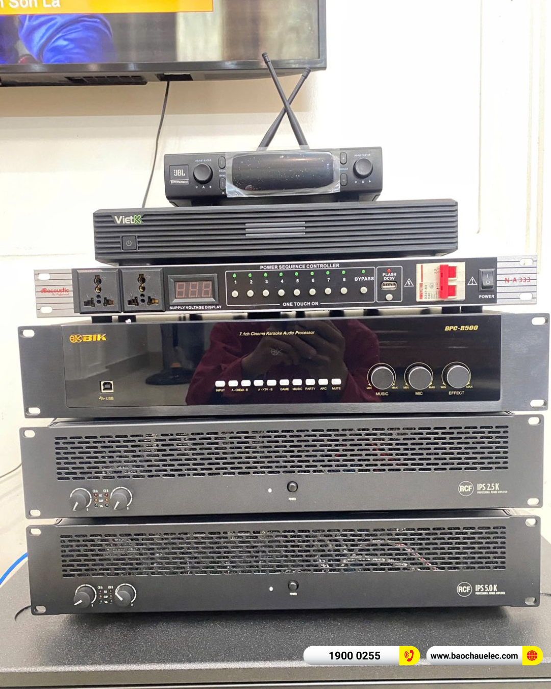 Lắp đặt d&agrave;n karaoke RCF gần 196tr cho anh Sơn tại Bắc Ninh