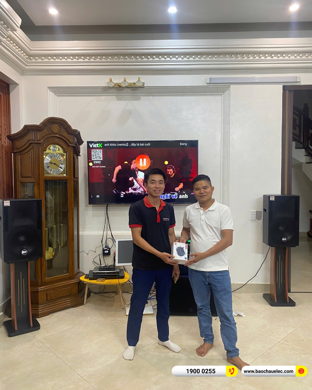Lắp đặt d&agrave;n karaoke RCF gần 196tr cho anh Sơn tại Bắc Ninh