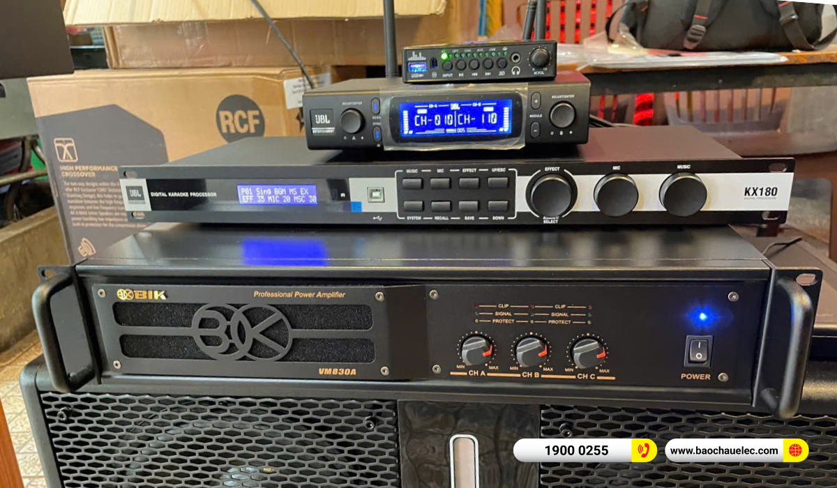 Lắp đặt d&agrave;n karaoke RCF gần 72tr cho anh Tuấn tại TPHCM