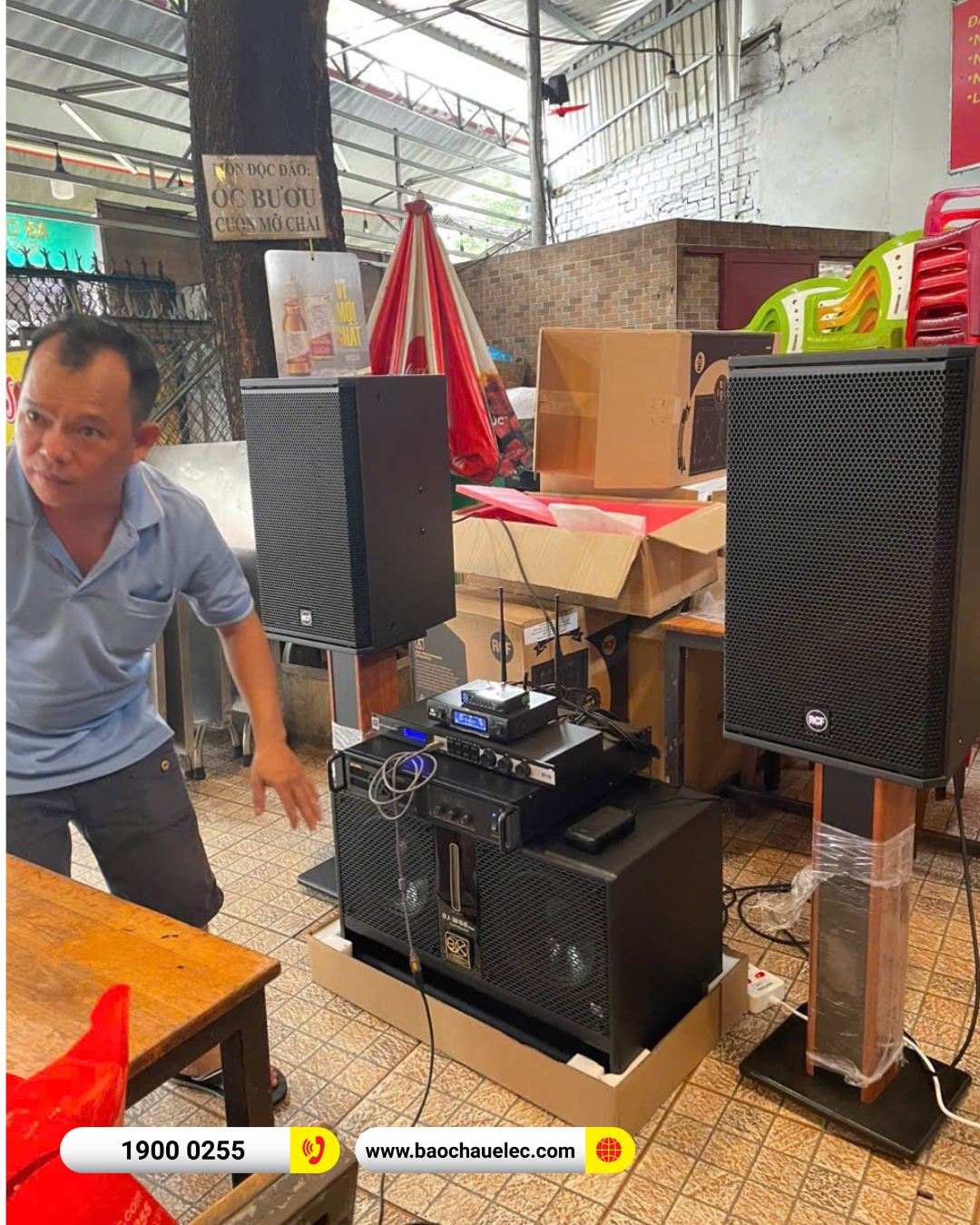 Lắp đặt d&agrave;n karaoke RCF gần 72tr cho anh Tuấn tại TPHCM