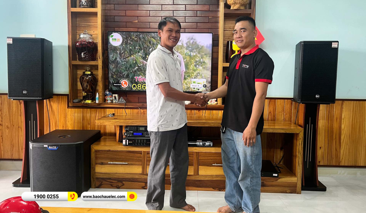 Lắp đặt d&agrave;n karaoke RCF gần 80tr cho anh Qu&yacute; tại Bu&ocirc;n Ma Thuật