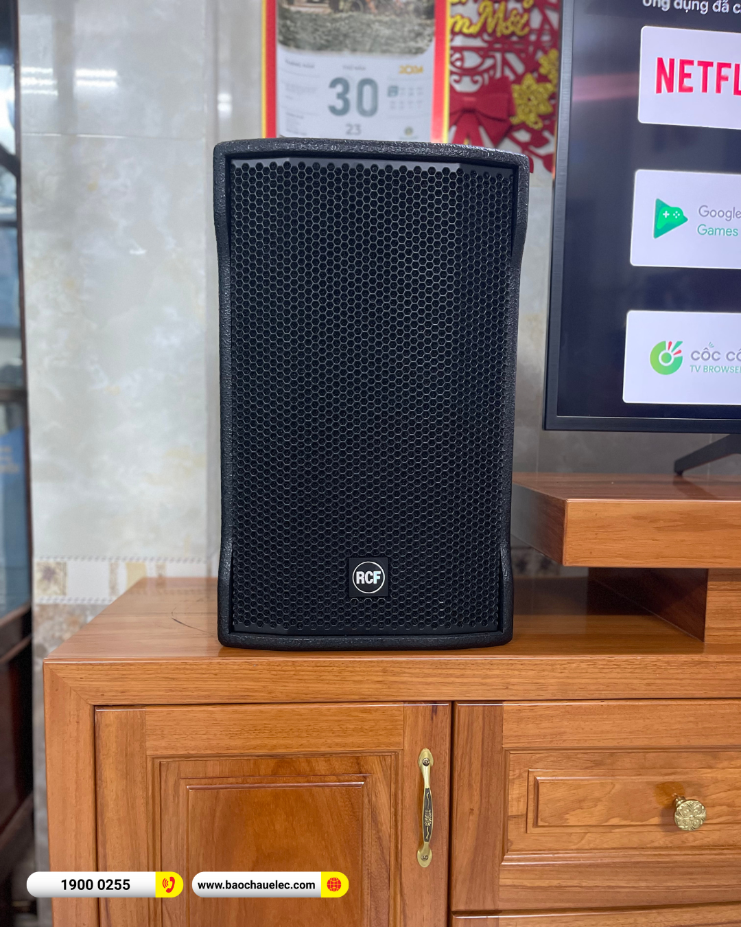 Lắp đặt d&agrave;n karaoke RCF gần 89tr cho chị Nhung tại TP HCM