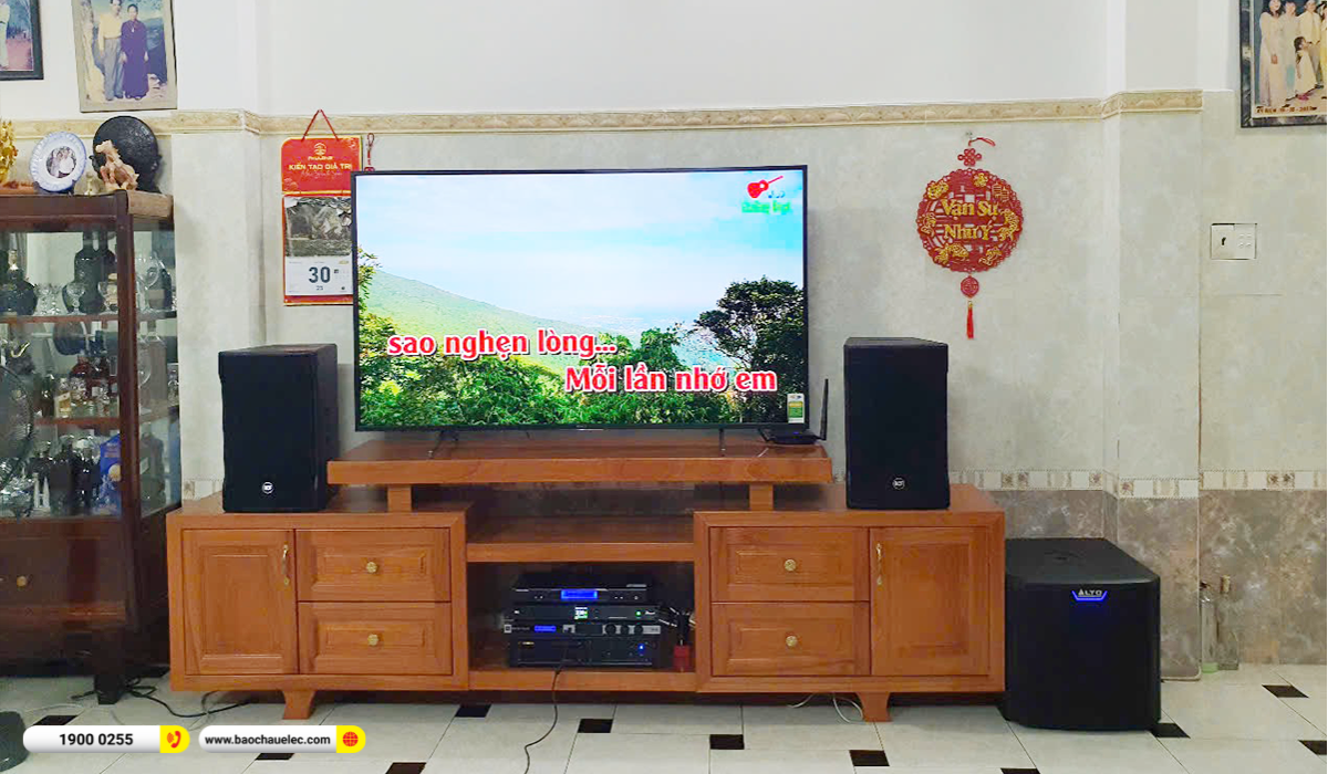 Lắp đặt d&agrave;n karaoke RCF gần 89tr cho chị Nhung tại TP HCM