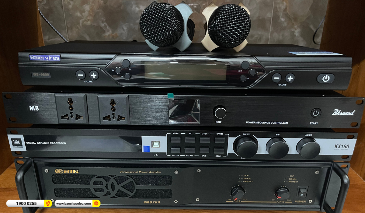 Lắp đặt d&agrave;n karaoke RCF gần 89tr cho chị Nhung tại TP HCM