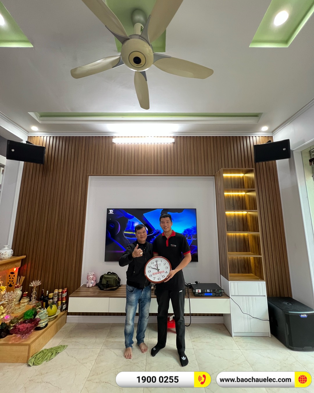 Lắp đặt d&agrave;n karaoke RCF hơn 100tr cho chị nga tại Hải Ph&ograve;ng