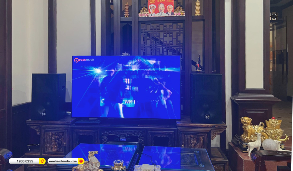 Lắp đặt d&agrave;n karaoke RCF hơn 136tr cho ch&uacute; Tam tại Thanh H&oacute;a