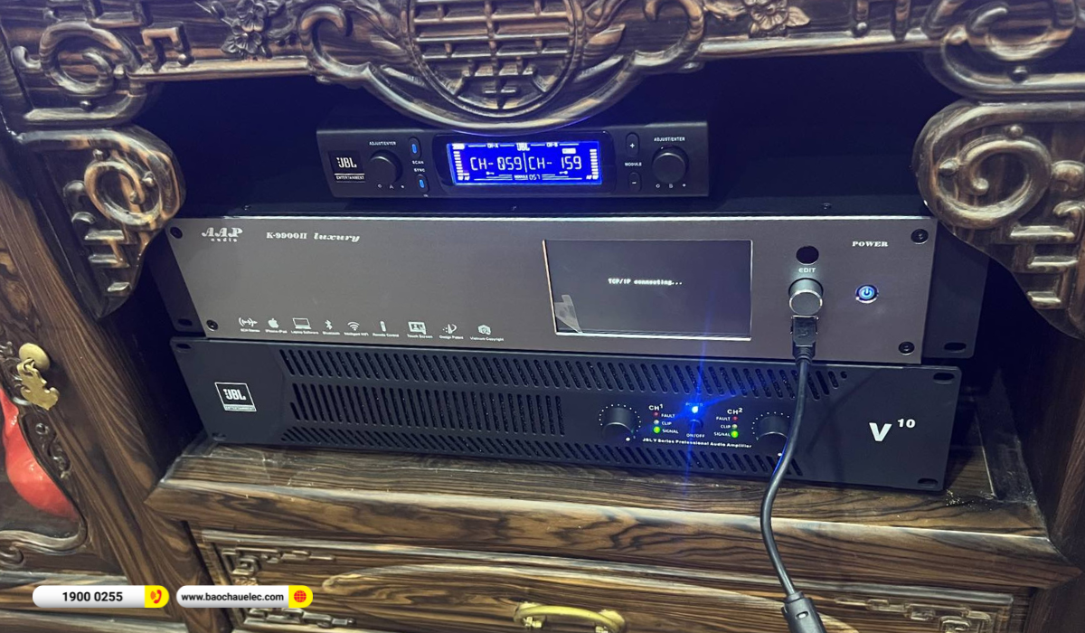 Lắp đặt d&agrave;n karaoke RCF hơn 136tr cho ch&uacute; Tam tại Thanh H&oacute;a