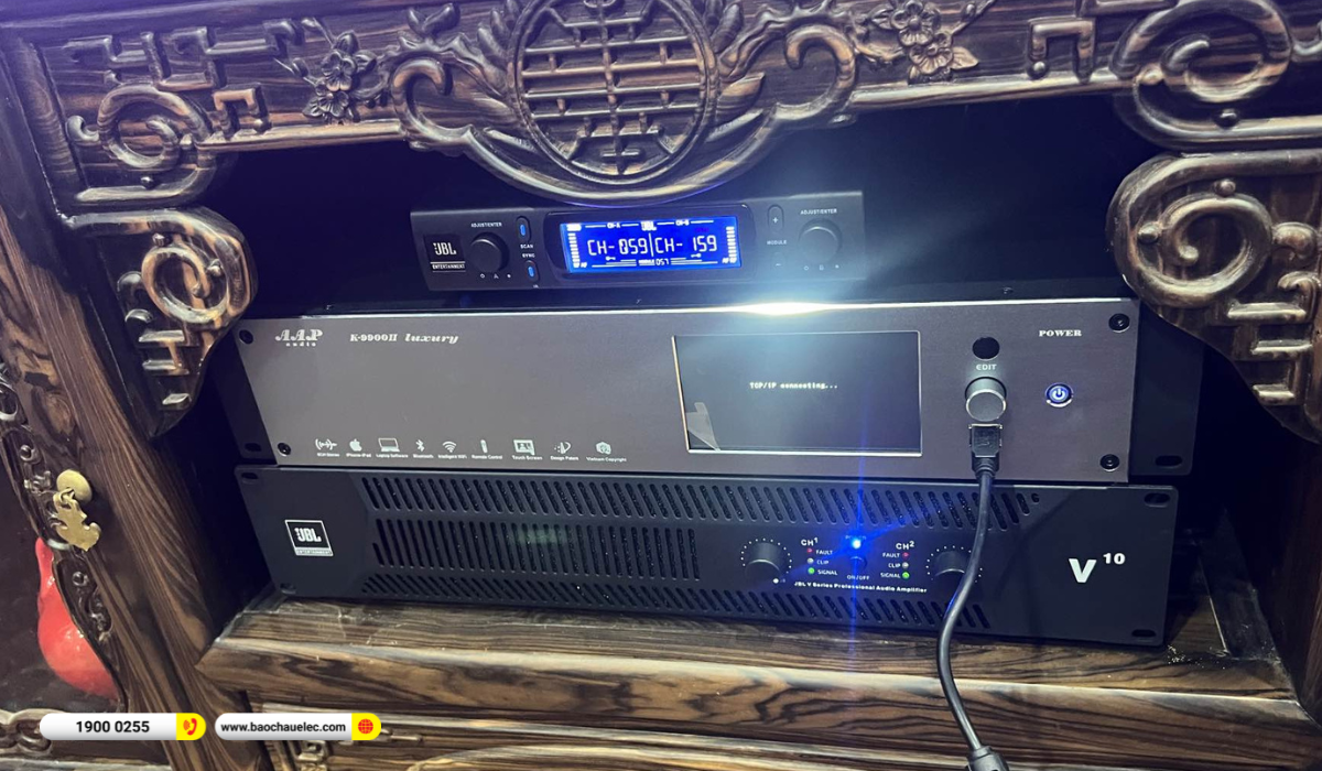 Lắp đặt d&agrave;n karaoke RCF hơn 136tr cho ch&uacute; Tam tại Thanh H&oacute;a