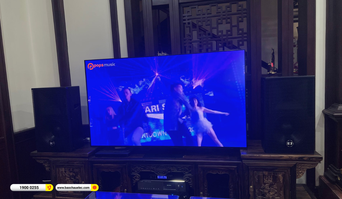 Lắp đặt d&agrave;n karaoke RCF hơn 136tr cho ch&uacute; Tam tại Thanh H&oacute;a