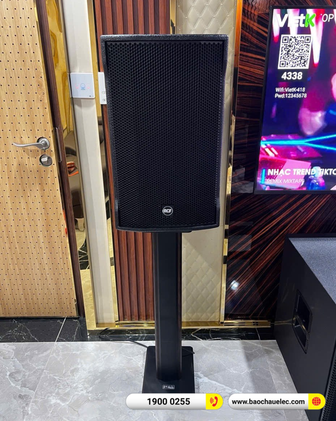 Lắp đặt d&agrave;n karaoke RCF hơn 156tr cho anh Quảng tại H&agrave; Nội