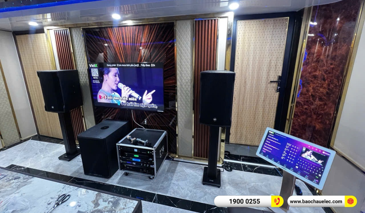 Lắp đặt d&agrave;n karaoke RCF hơn 156tr cho anh Quảng tại H&agrave; Nội
