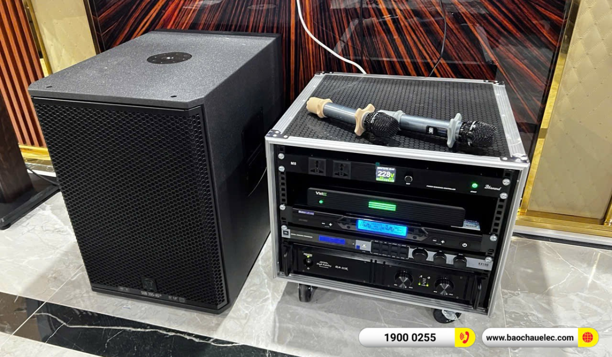 Lắp đặt d&agrave;n karaoke RCF hơn 156tr cho anh Quảng tại H&agrave; Nội