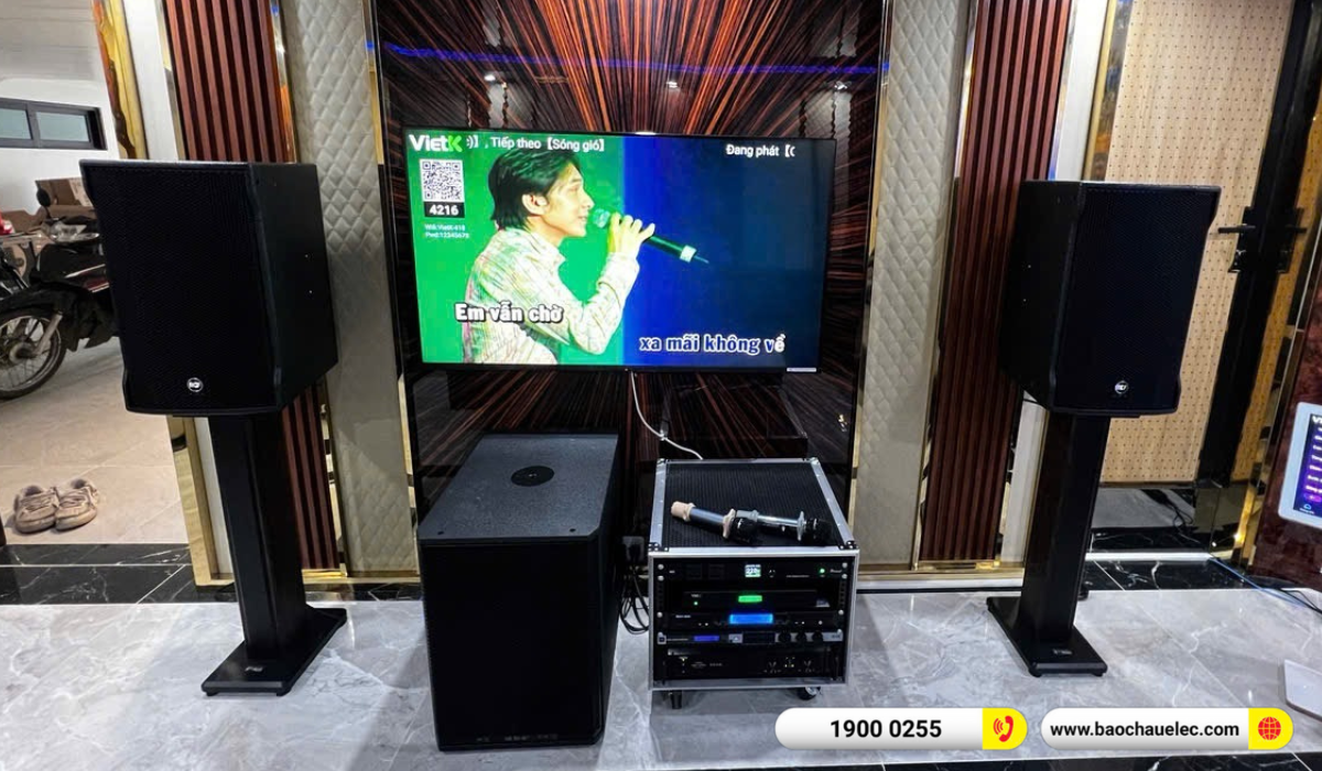Lắp đặt d&agrave;n karaoke RCF hơn 156tr cho anh Quảng tại H&agrave; Nội
