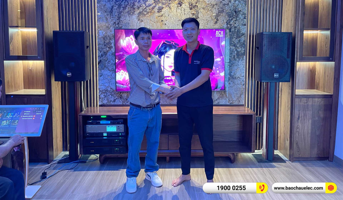 Lắp đặt d&agrave;n karaoke RCF hơn 160tr cho anh L&acirc;m tại B&igrave;nh Dương