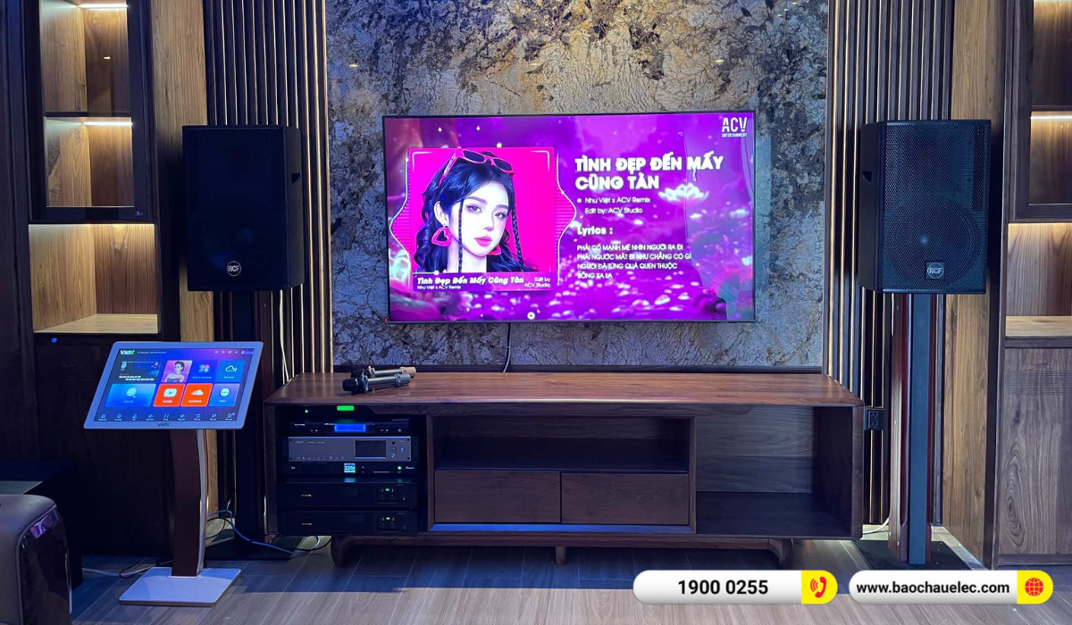 Lắp đặt d&agrave;n karaoke RCF hơn 160tr cho anh L&acirc;m tại B&igrave;nh Dương