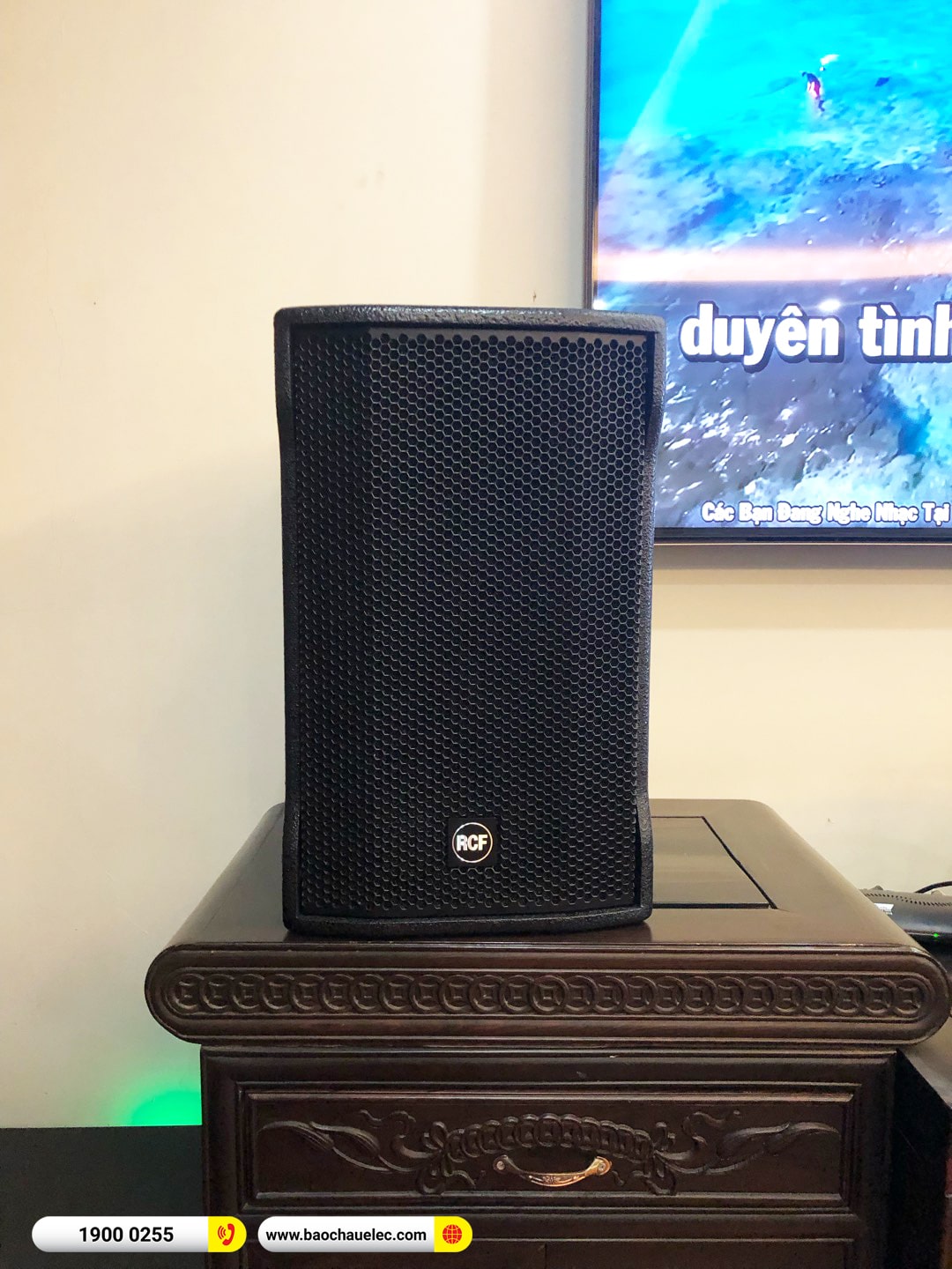 Lắp đặt d&agrave;n karaoke RCF hơn 75tr cho c&ocirc; Hiền tại H&agrave; Nội 