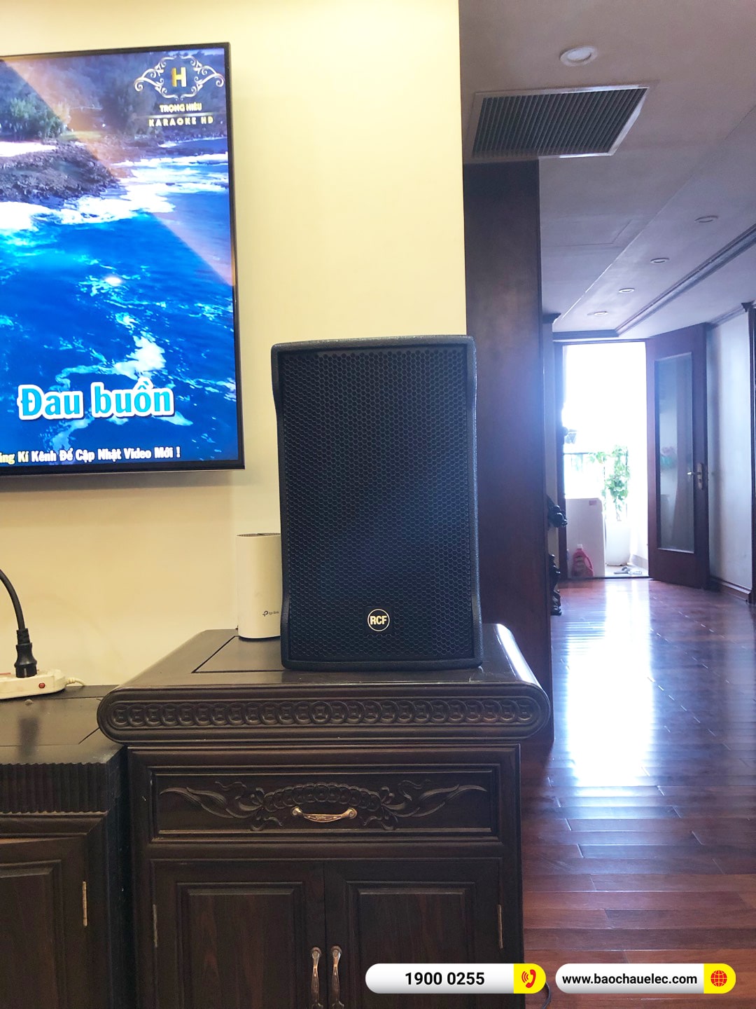 Lắp đặt d&agrave;n karaoke RCF hơn 75tr cho c&ocirc; Hiền tại H&agrave; Nội 