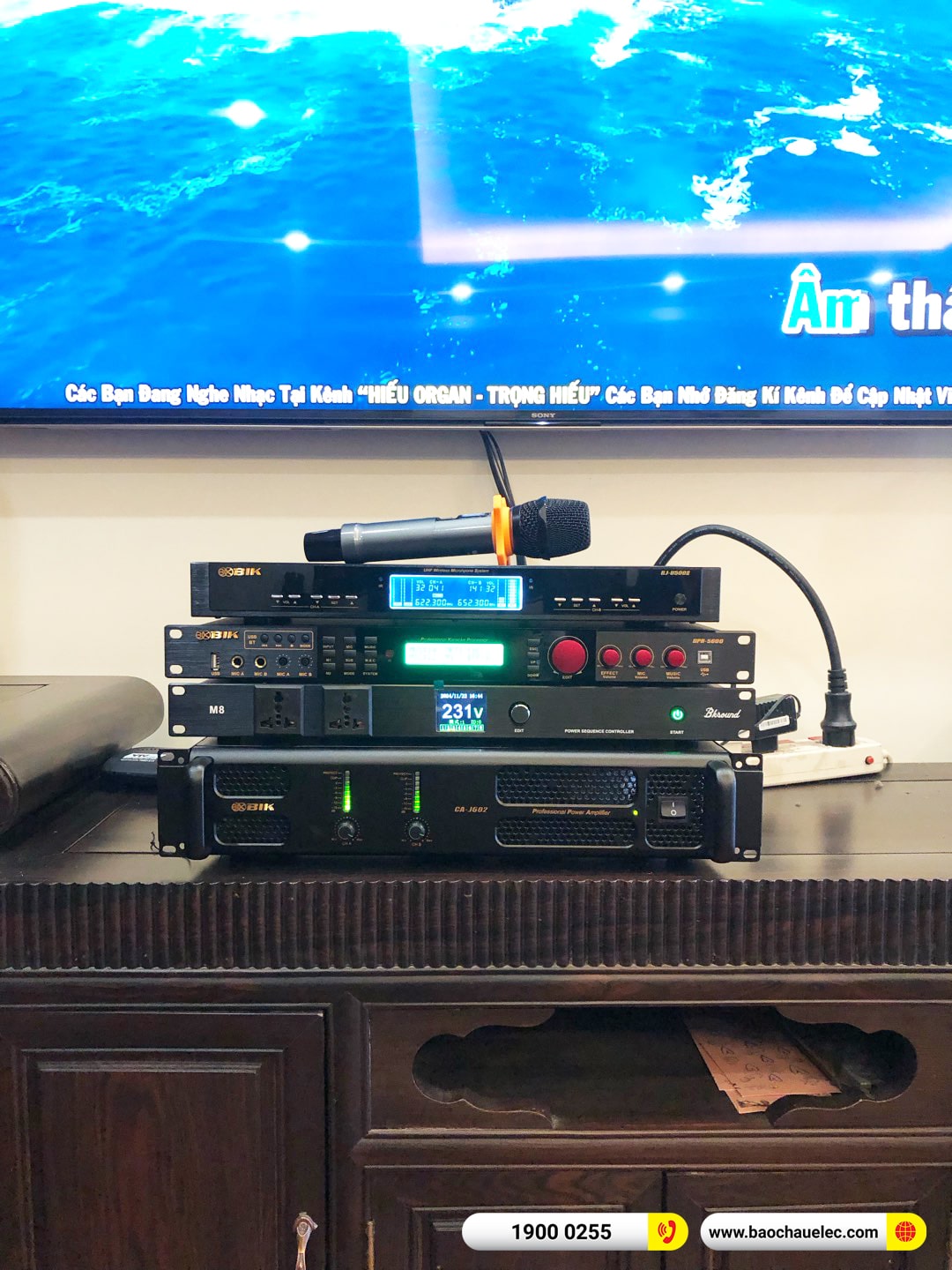 Lắp đặt d&agrave;n karaoke RCF hơn 75tr cho c&ocirc; Hiền tại H&agrave; Nội 