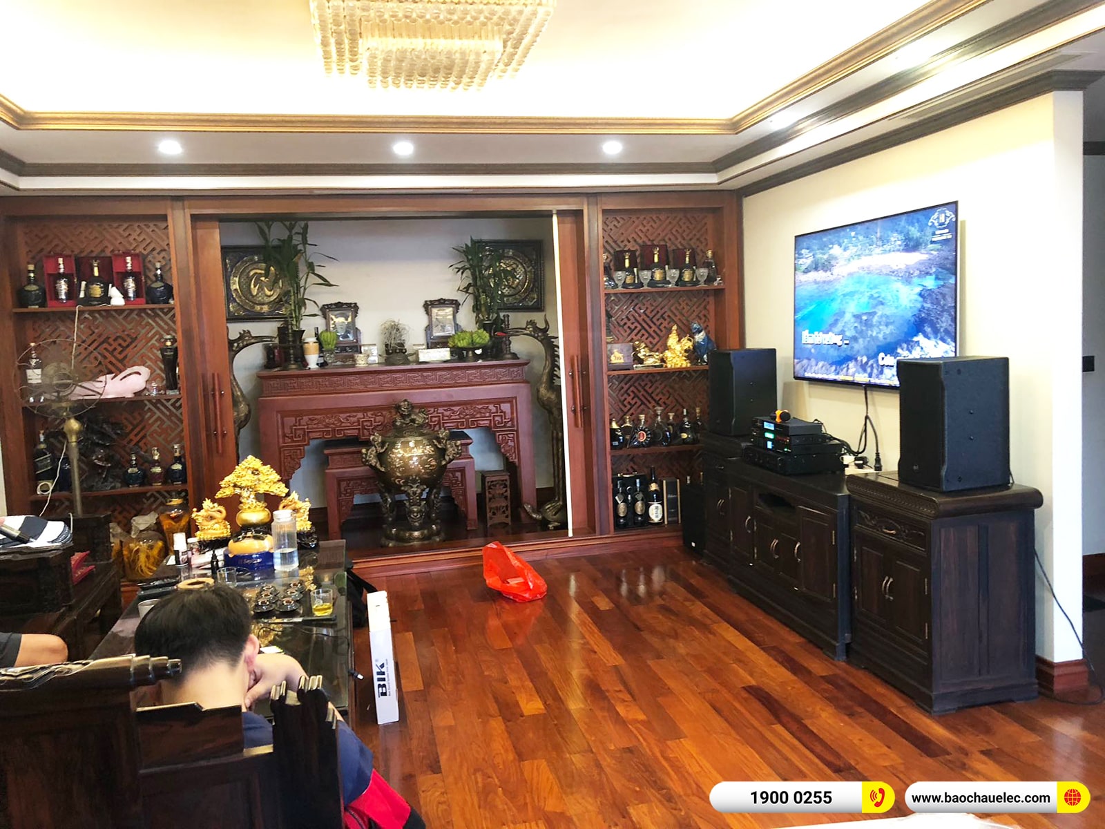 Lắp đặt d&agrave;n karaoke RCF hơn 75tr cho c&ocirc; Hiền tại H&agrave; Nội 