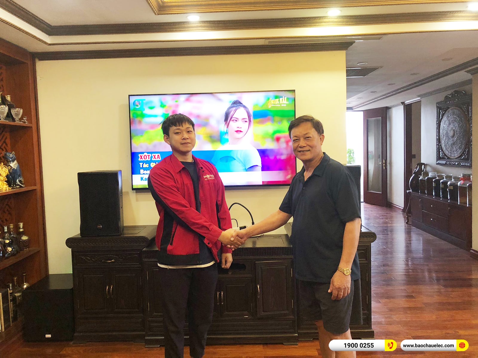 Lắp đặt d&agrave;n karaoke RCF hơn 75tr cho c&ocirc; Hiền tại H&agrave; Nội 