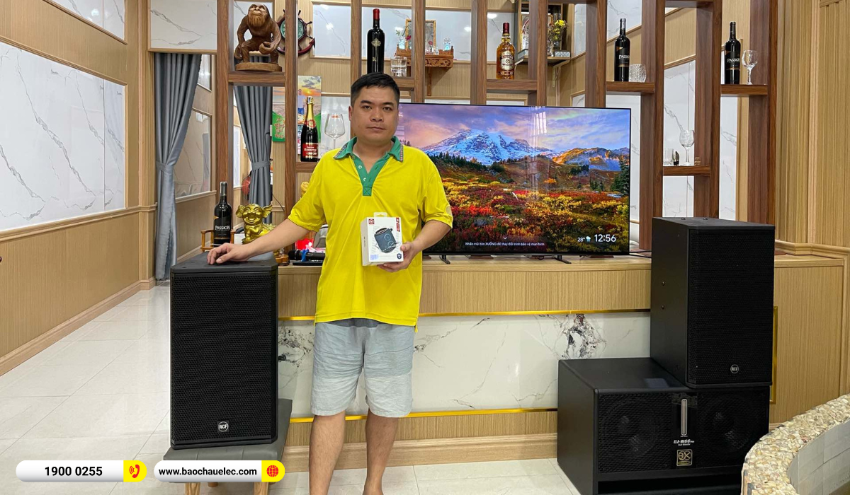 Lắp đặt d&agrave;n karaoke RCF hơn 84tr cho anh Tu&acirc;n tại Cần Thơ