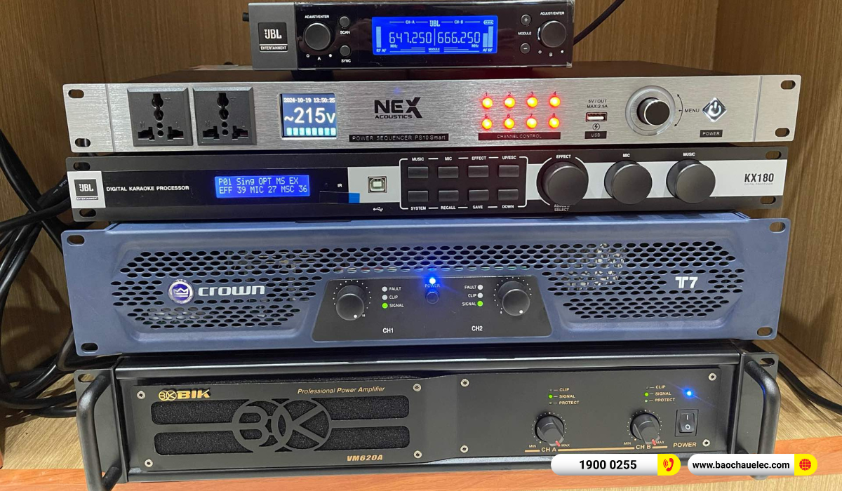 Lắp đặt d&agrave;n karaoke RCF hơn 84tr cho anh Tu&acirc;n tại Cần Thơ