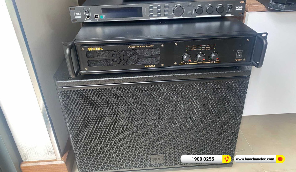 Lắp đặt d&agrave;n karaoke RCF hơn 90tr cho anh Qu&yacute; tại TPHCM