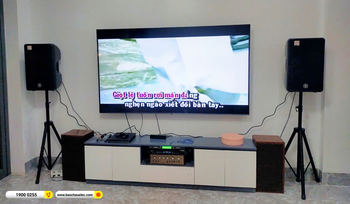 Lắp đặt d&agrave;n karaoke Yamaha hơn 37tr cho anh Duy tại Bắc Ninh