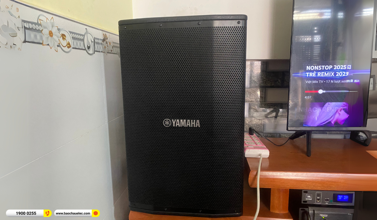 Lắp đặt d&agrave;n karaoke Yamaha gần 95tr cho anh Minh tại TP HCM