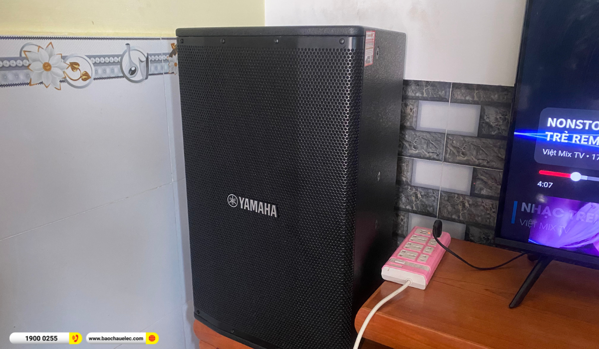 Lắp đặt d&agrave;n karaoke Yamaha gần 95tr cho anh Minh tại TP HCM