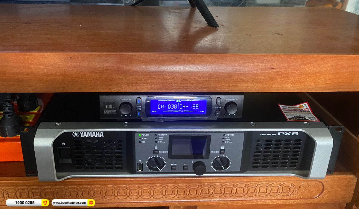Lắp đặt d&agrave;n karaoke Yamaha gần 95tr cho anh Minh tại TP HCM