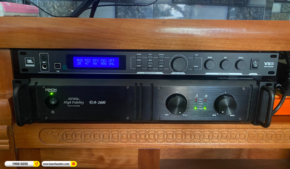 Lắp đặt d&agrave;n karaoke Yamaha gần 95tr cho anh Minh tại TP HCM