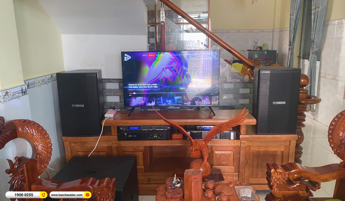 Lắp đặt d&agrave;n karaoke Yamaha gần 95tr cho anh Minh tại TP HCM