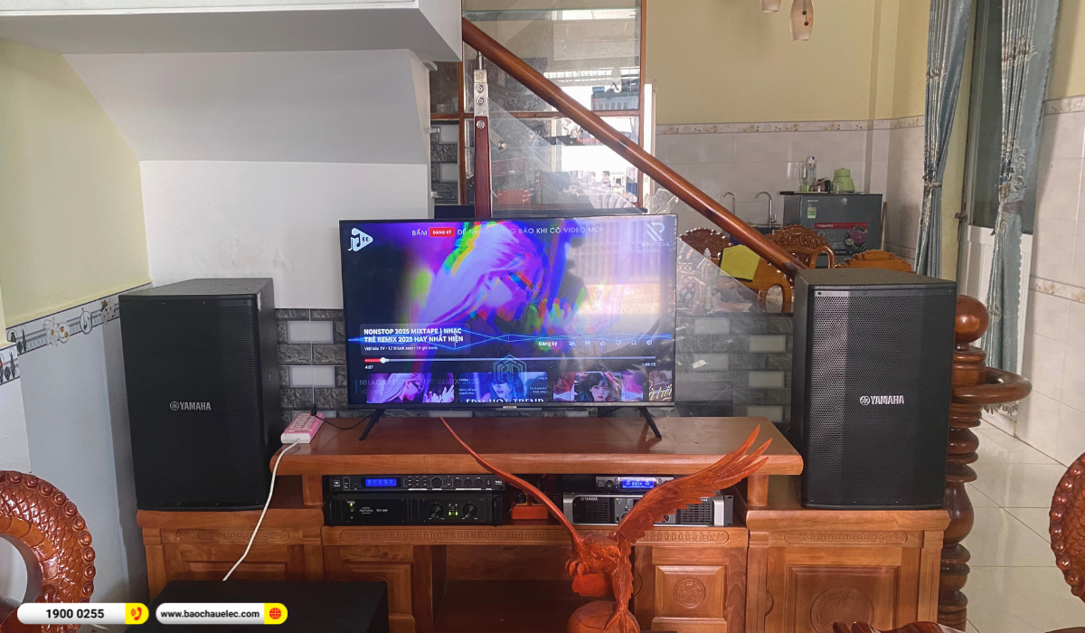 Lắp đặt d&agrave;n karaoke Yamaha gần 95tr cho anh Minh tại TP HCM