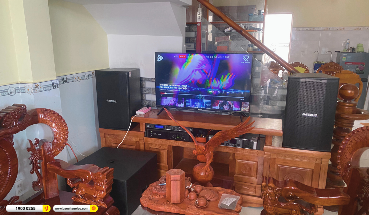Lắp đặt d&agrave;n karaoke Yamaha gần 95tr cho anh Minh tại TP HCM