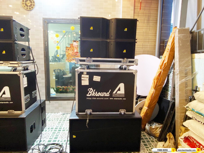 Lắp đặt dàn line array Actpro sự kiện hơn 116tr cho anh Khánh ở TPHCM