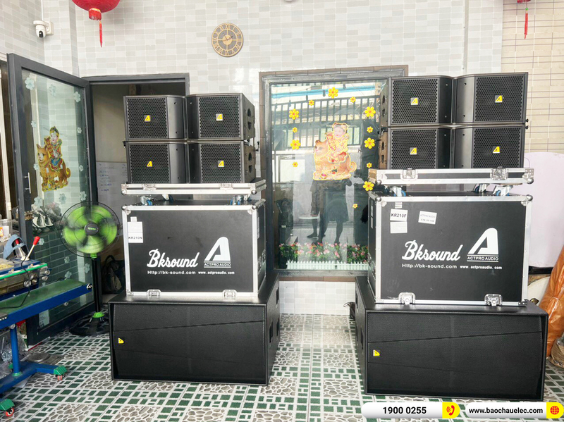 Lắp đặt dàn line array Actpro sự kiện hơn 116tr cho anh Khánh ở TPHCM