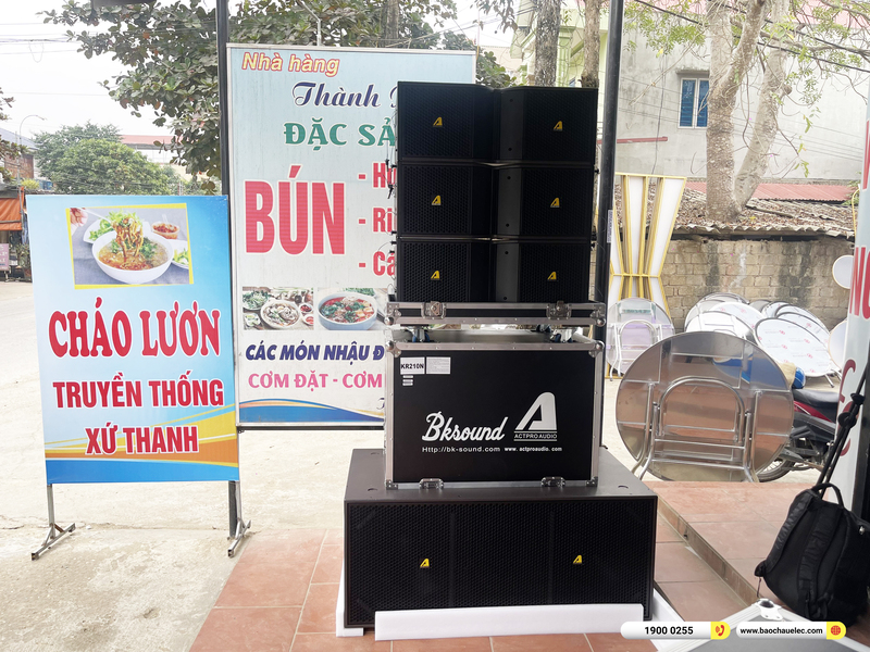 Lắp đặt d&agrave;n Line Array Actpro gần 154tr cho anh Th&agrave;nh ở Thanh H&oacute;a