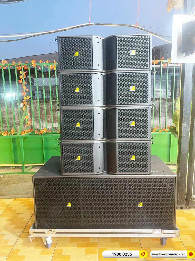 Lắp đặt d&agrave;n line array ACTPRO gần 205tr cho Buffet H&ograve;a Ph&aacute;t Vượng ở TPHCM