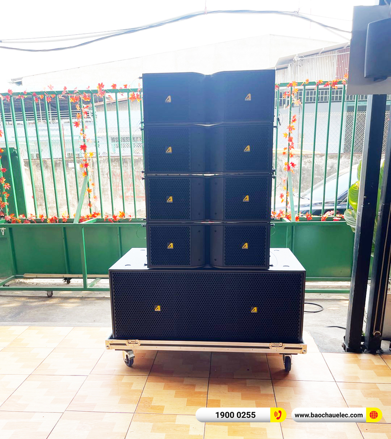 Lắp đặt d&agrave;n line array ACTPRO gần 205tr cho Buffet H&ograve;a Ph&aacute;t Vượng ở TPHCM